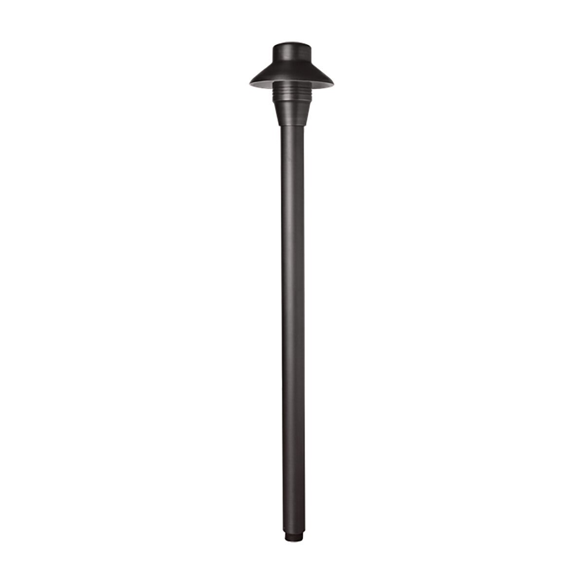Unique L4-NL-BK 4 in. Lancer Path Light 18 in. Riser Brass Housing Black Finish No Lamp