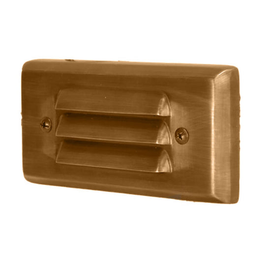 Unique VO5H-L227-FM  Voyager 5 in. Flush Mount Hood Step Light Weathered Brass 2W 2700K LED