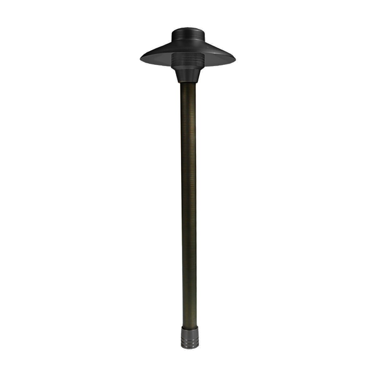 Unique C6-NL-BK 6 in. Centaurus Path Light 18 in. Riser Brass Housing Black Finish Finish No Lamp