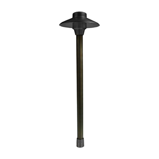 Unique C6-NL-BK 6 in. Centaurus Path Light 18 in. Riser Brass Housing Black Finish Finish No Lamp