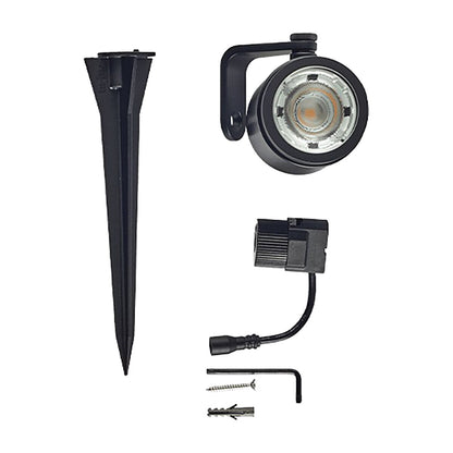 In-Lite-10400902- Big Scope Narrow Outdoor Spotlight 12V Black Finish 5W LED 3100K