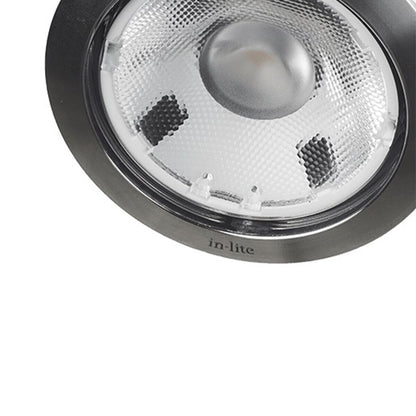in-lite -10103210-BLK-Big Flux Outdoor Ground Spotlight 12V Black Finish 3W Warm White