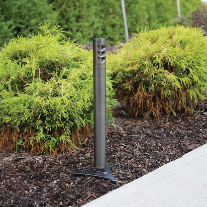 Cast-SBOL1- Source Bollard Path Light 3W 12V 18 in. Brass Rubbed Bronze w/ Talon Stake