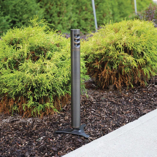 Cast-SBOL1- Source Bollard Path Light 3W 12V 18 in. Brass Rubbed Bronze w/ Talon Stake