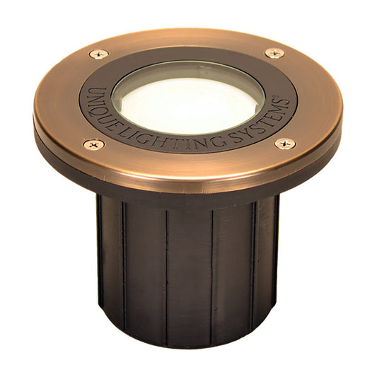 Unique MON-RCSOAB INSPIRA Monet Well Light Weathered Brass with Adjustable Beam RGB CCT LED