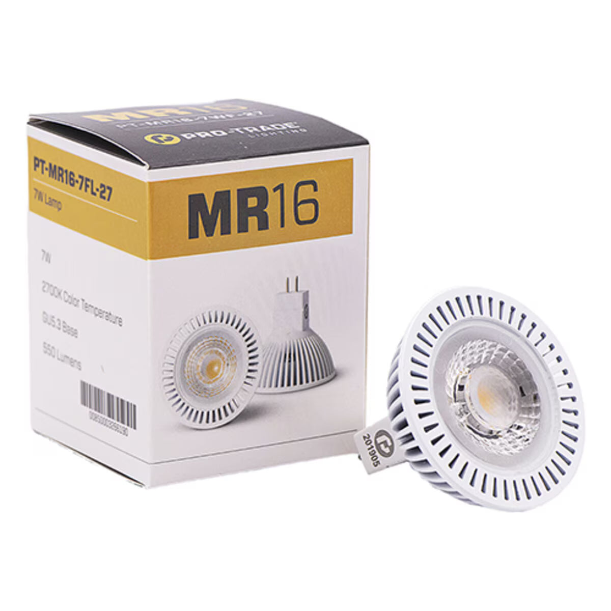 Pro-Trade MR16 LED 7W 570 Lumens 3000K 38 Degree