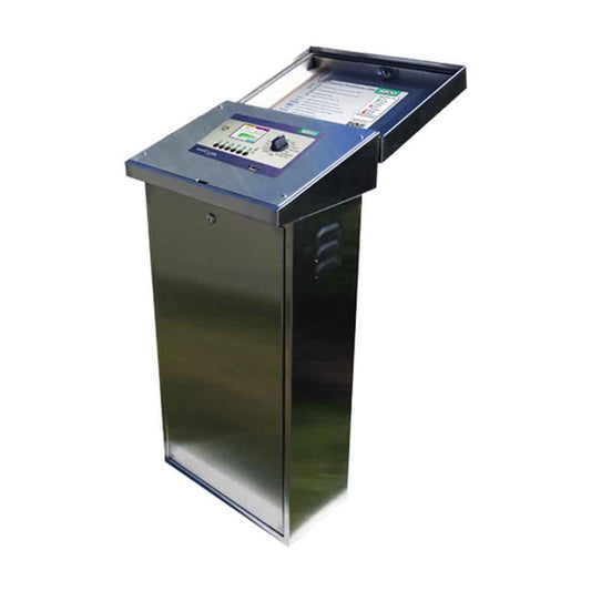 Baseline 12 - Station 5200R - Series Powered Bicoder In a Stainless - Steel Pedestal