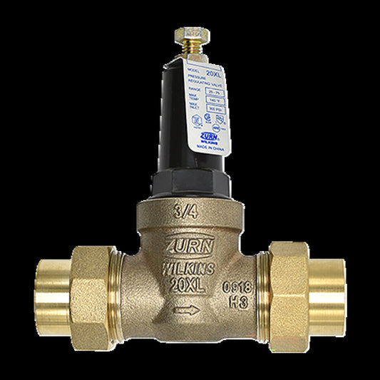 Wilkins 20XL Pressure Reducing Valve, Lead Free 3/4 in. Double Union FNPT