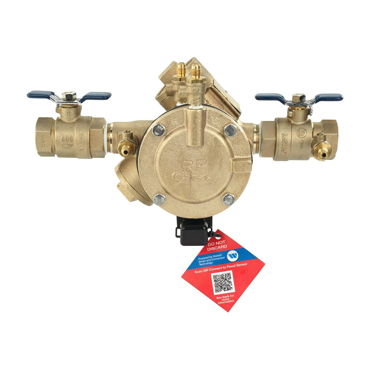 FEBCO LF825Y Y-Pattern Reduced Pressure Zone Assembly w/ Ball Valves 1 in. Lead Free Bronze w/ Flood Sensing Capability (Sensing Upgrade Kit Sold Separately) | F683007