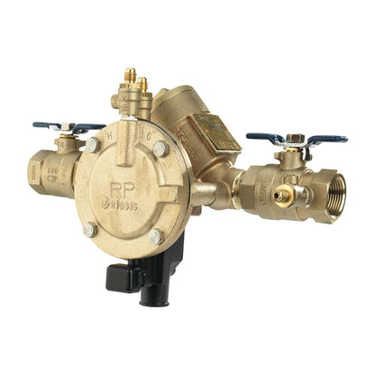 FEBCO LF825Y Y-Pattern Reduced Pressure Zone Assembly w/ Ball Valves 1 in. Lead Free Bronze w/ Flood Sensing Capability (Sensing Upgrade Kit Sold Separately) | F683007