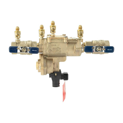 FEBCO 860 In-Line Reduced Pressure Zone Assembly w/ Ball Valves 1 in. with Flood Sensing Capability (Sensing Upgrade Kit Sold Separately) | F1313