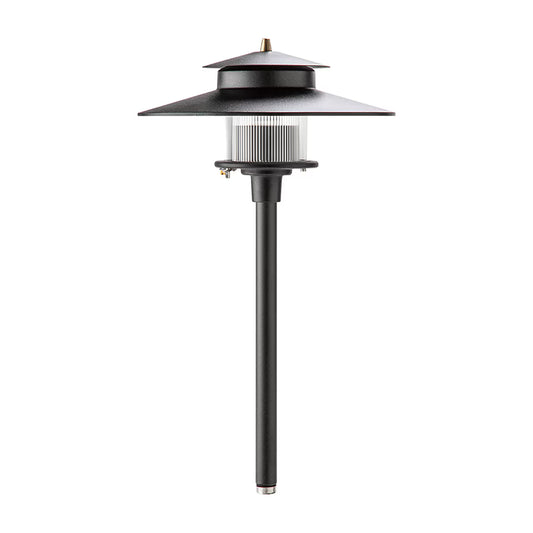 Vista PR-9206-B-150-W-G4  PR-9206 Pagoda Light Black G4 1.5W Ground Mount Aluminum