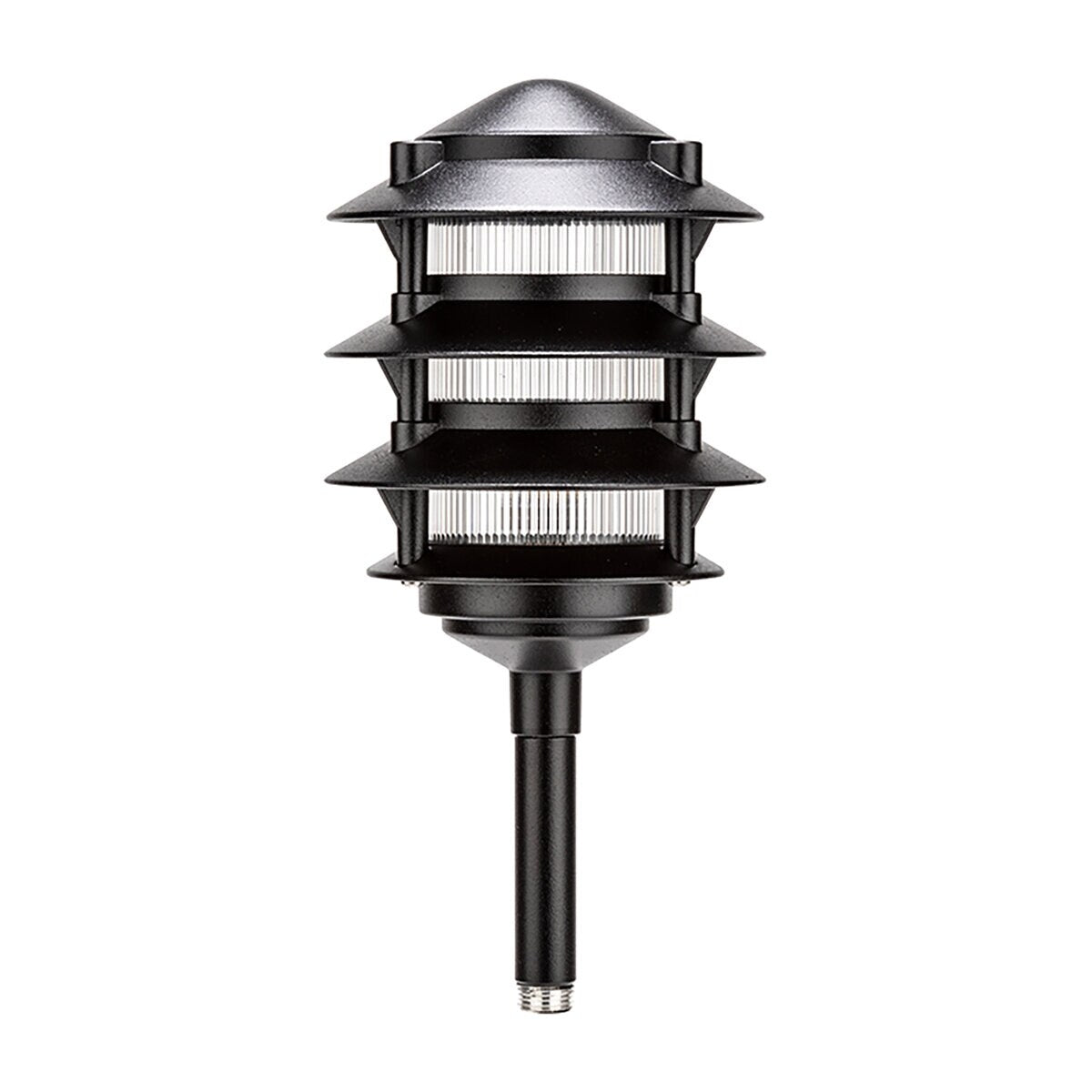Vista  PR-6223-B-150-W-G4  PR-6223 Tiered Path Light Black G4 1.5W Ground Mount Aluminum