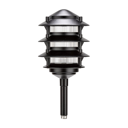 Vista  PR-6223-B-150-W-G4  PR-6223 Tiered Path Light Black G4 1.5W Ground Mount Aluminum