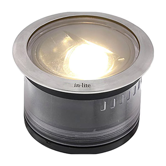 in-Lite-10104180- Luna Recessed Ground Fixture / Warm White / 60mm / 2-3/8in / 12V