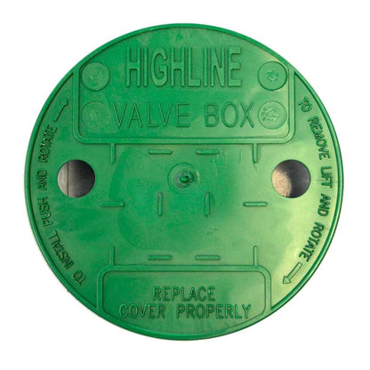 Highline Universal Econo Valve Box Lid Round 6 in. Green VB Lid Only