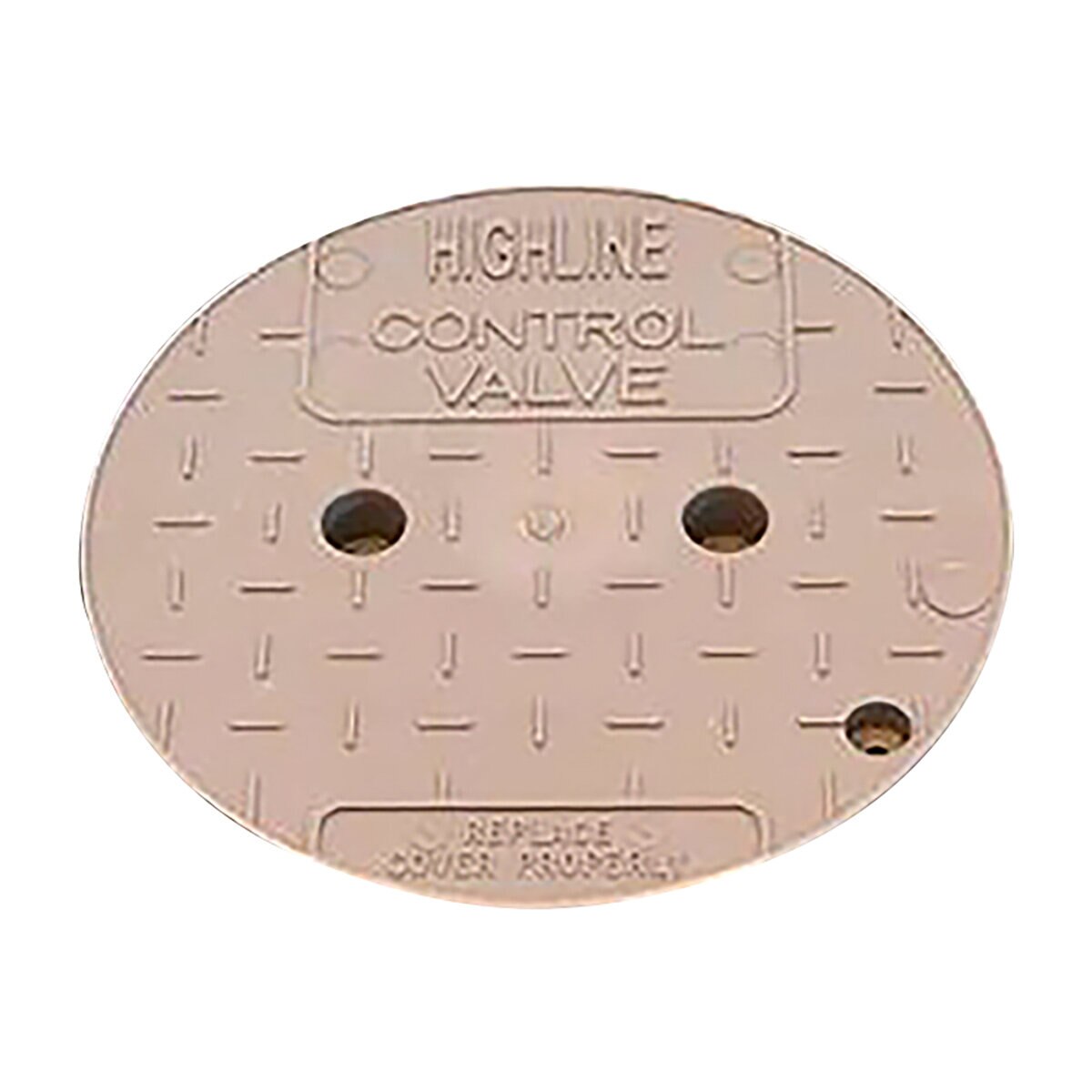 Oldcastle Mulch Lid Round Brow 6 in.