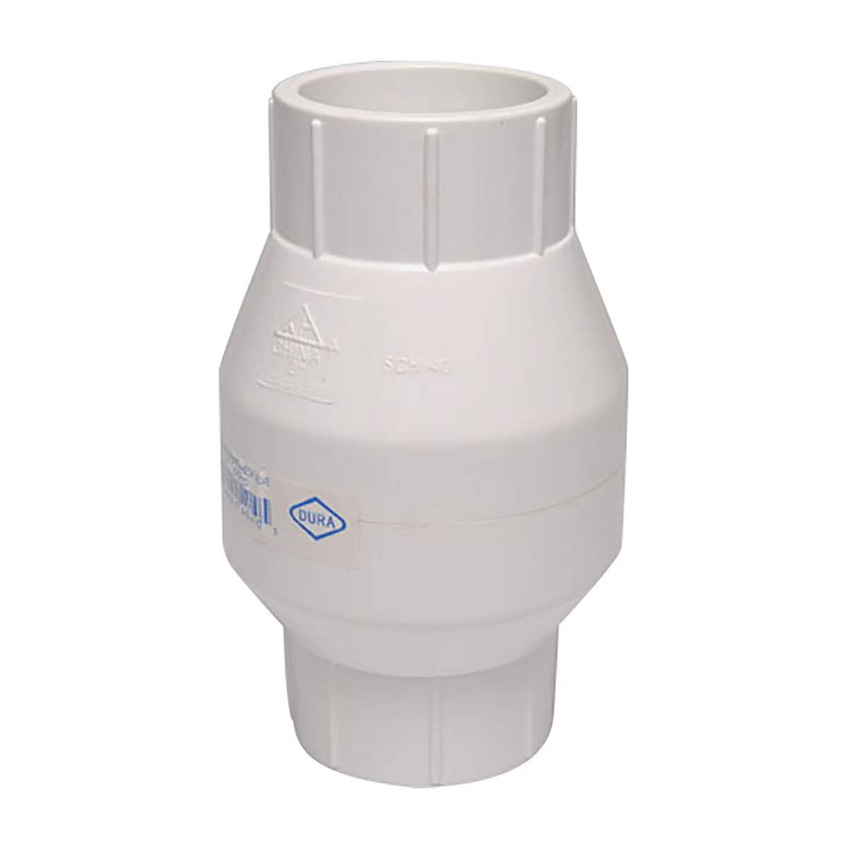 Dura  S12-020  Inline Spring Check Valve 2 in. PVC