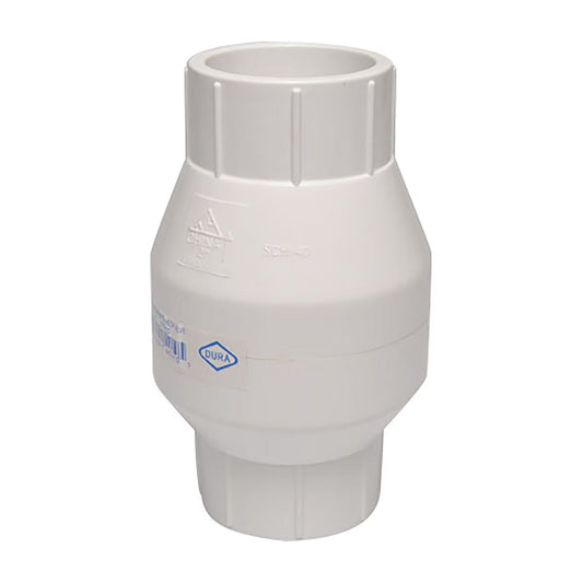Dura  S12-020  Inline Spring Check Valve 2 in. PVC
