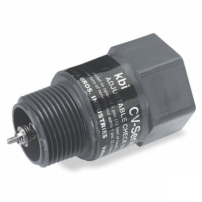 NDS Adjustable Check Valve Gray PVC 1/2 in. MIPT x FIPT