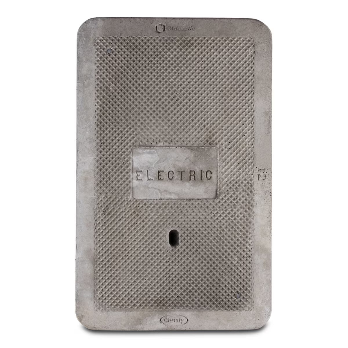 Valve Box Lid With Irrigation Marking, Rectangular B12D D20, 18 in L, 12 in W, 1-3/4 in H, Concrete, Gray