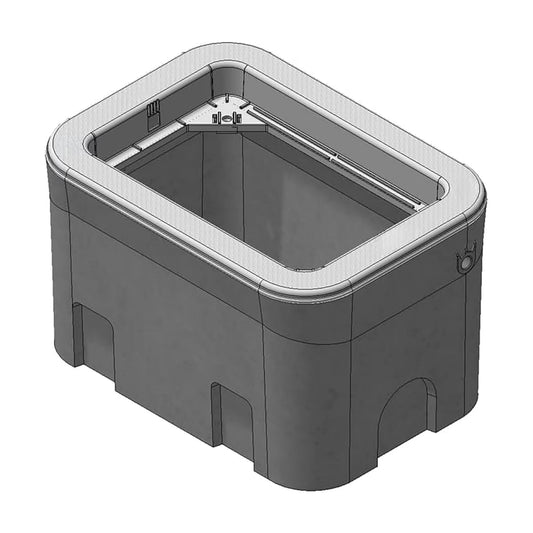Jensen HN1017X12 concrete valve box non-traffic