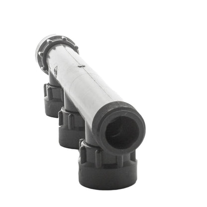 Dura  301-010-4 Quad Port Manifold Tee 1 in. Swivel x MIPT x 4-Swivel with O-Ring