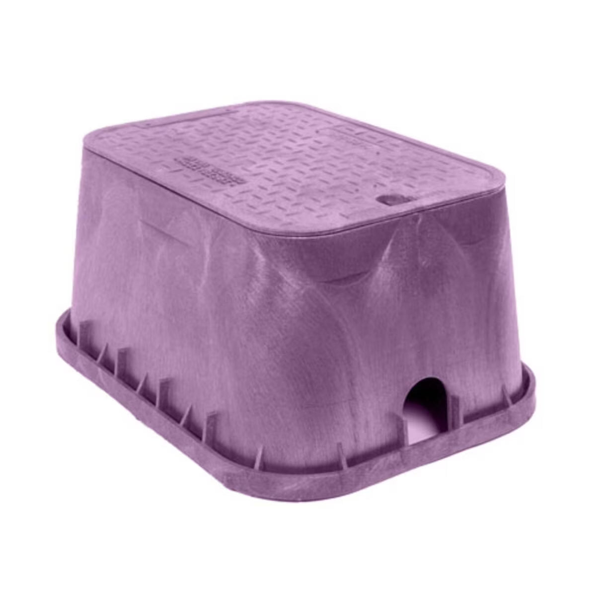 Carson Spec Valve Box Rectangle 12 in. x 20 in. x 12 in.H Purple Box/Purple Lid Overlapping RWDNDES w/Bolt