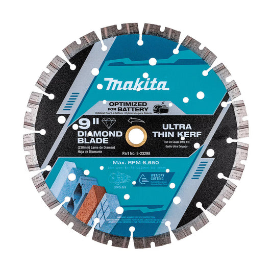 Makita 9 in. Thin Kerf Segmented Diamond Blade