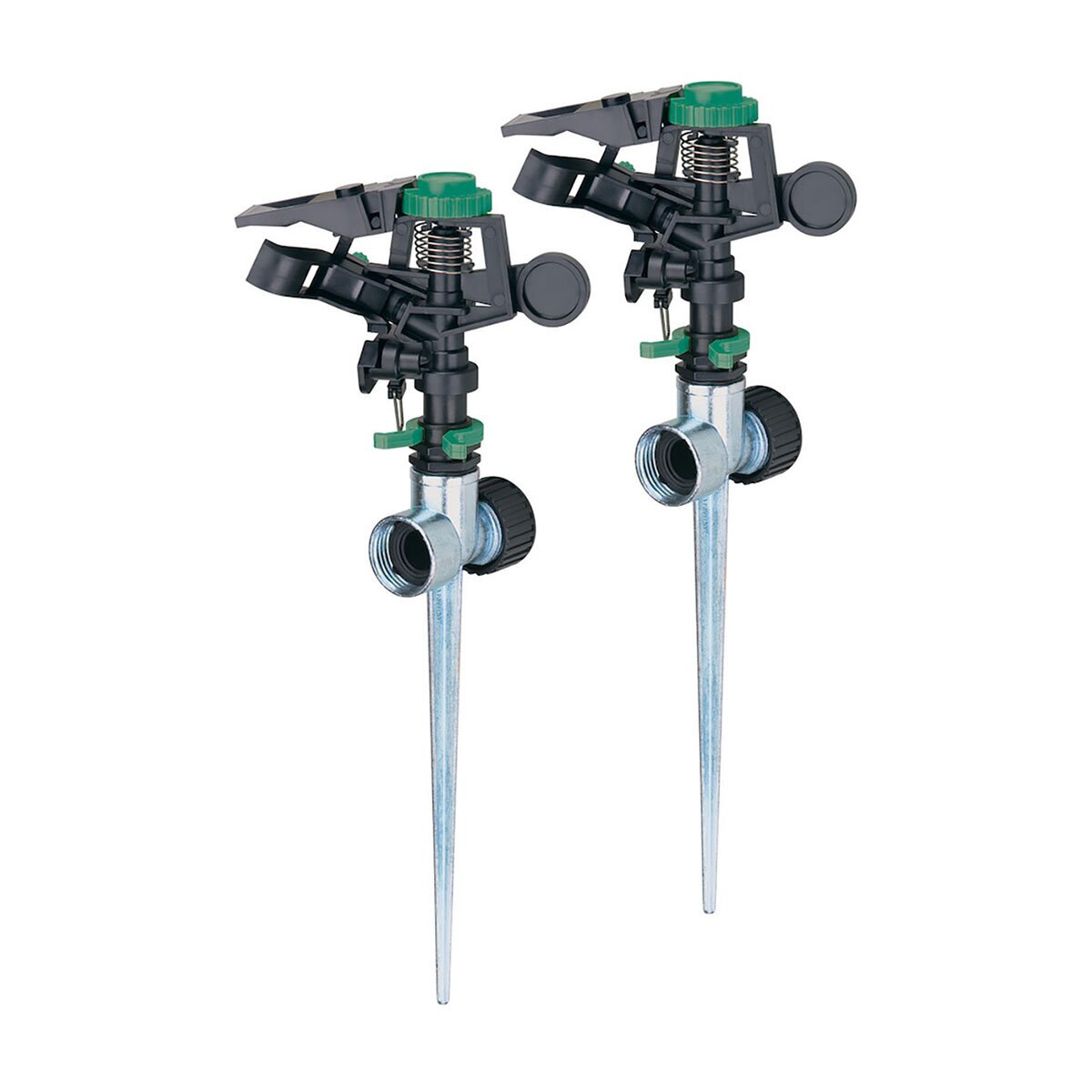 9550DP   Melnor Dual Pack Pulsating Sprinkler on Metal Spike