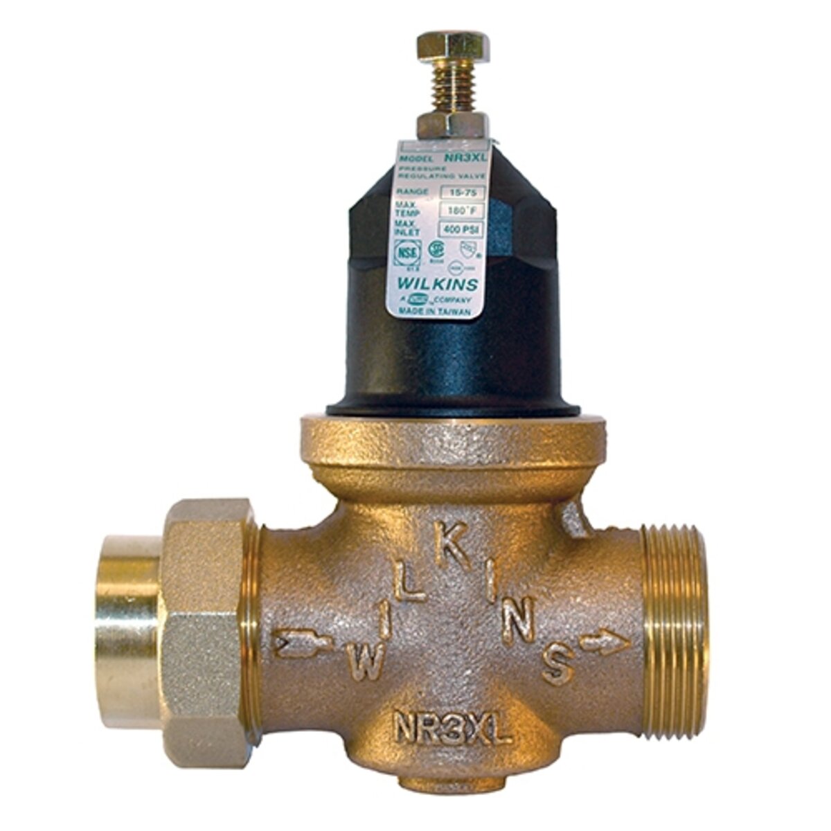 Wilkins 34-NR3XL Pressure Reducing Valve Lead Free Bronze 3/4 in. FIPT Union x FIPT