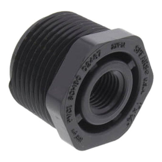 839-128 Sch 80 PVC Reducer Bushing Flush Style 1 in. x 1/4 in. MIPT x FIPT | Spears