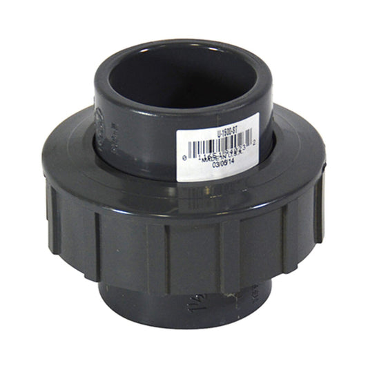 U-1500-ST  -NDS Flo-Control Sch 80 PVC Union 1-1/2 in. Socket x FIPT
