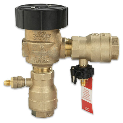 T388002  Watts 800M4 Anti-Siphon Pressure Vacuum Breaker w/ Ball Valves 1 in. Bronze w/ Freeze Sensing Capability (Sensing Upgrade Kit Sold Separately) | T388002