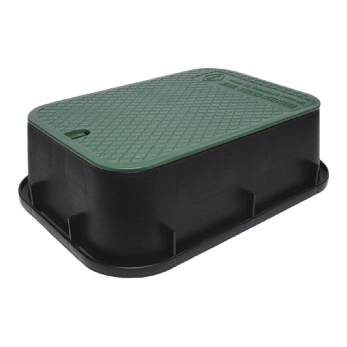 Dura Valve Box Rectangle 15 in. x 21 in. x 6 in. Green Box/Green Lid Overlapping ICV