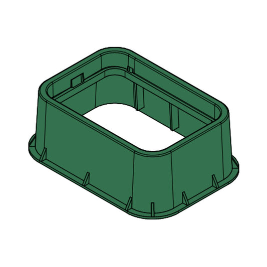 Carson Spec Valve Box Extension Rectangle 14 in. x 19 in. x 6 in.H Green