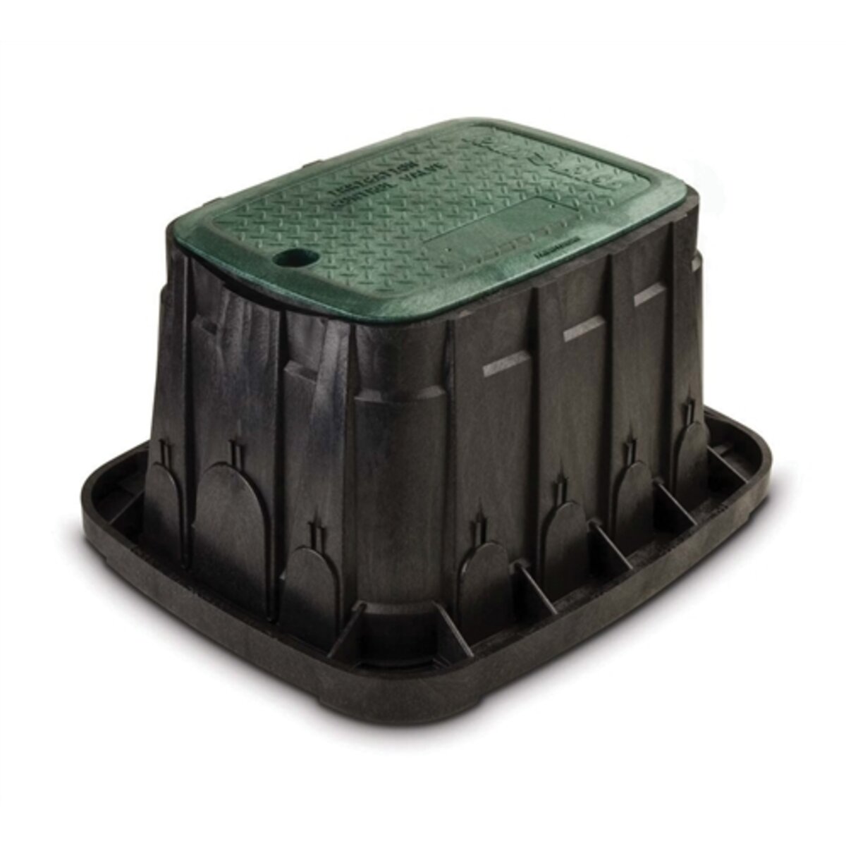 Rain Bird Valve Box Round 10 in. Black Box/Green Lid Overlapping VB Specification Series