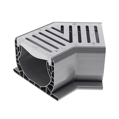 NDS2301 -NDS Fabricated 45 Degree Corner with Gray Grate