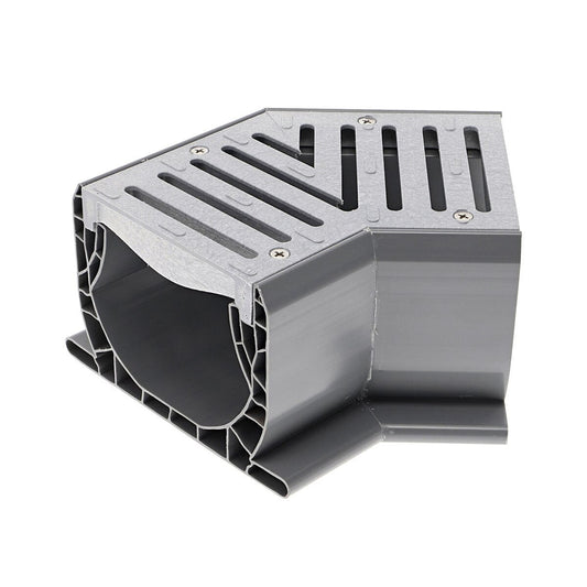 NDS2301 -NDS Fabricated 45 Degree Corner with Gray Grate