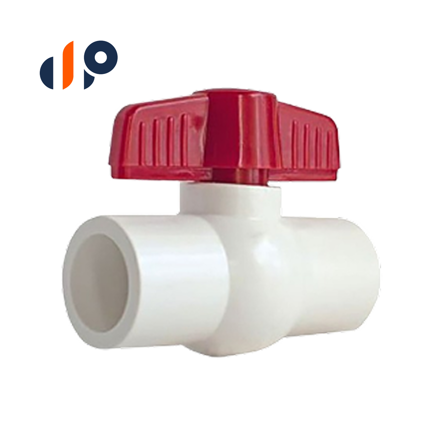 S80PSBV007  Sch 80 PVC Slip Ball Valve 3/4 in.