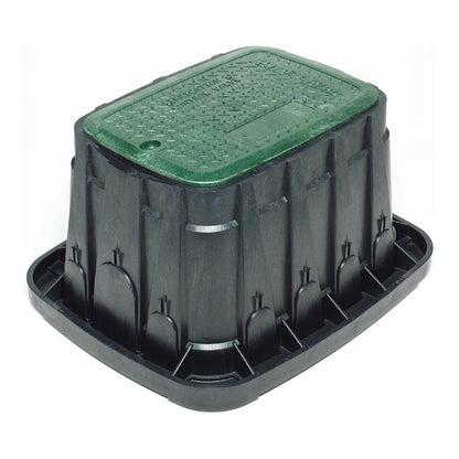 Rain Bird Valve Box Rectangle 20 in. x 26 in. x 12 in.H Black Box/Green Lid Overlapping VB Specification Series