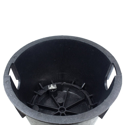 Carson Spec Valve Box Round 10 in. Black Box/Black Lid Overlapping ICV w/Bolt