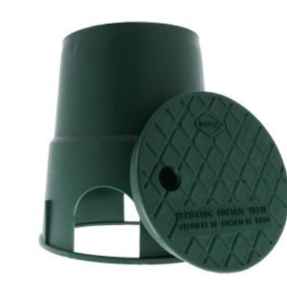 Dura Valve Box Black 6 in. Round