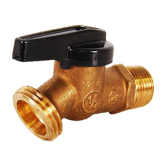 107-568  Hose Bib No Kink Brass 3/4 in. Male