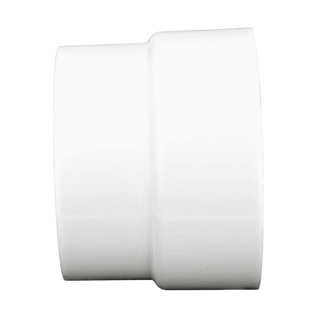 NDS PVC DWV to Sewer Adapter DWV HUB x S&D HUB White 4 in. x 4 in.
