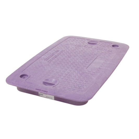 Rain Bird VB Standard Valve Box Lid Rectangle Purple Polyethylene Lid Only