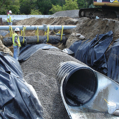 ADS 8 in. x 20 ft. Dual Wall Pipe Solid w/ Coupler