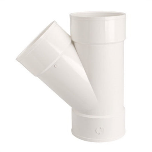 P600-040  Sch 40 DWV PVC Wye 4 in. Hub