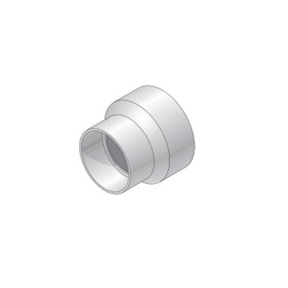 6P07  -NDS PVC S&D Reducer Coupling HUB x HUB White 4 in. x 6 in.