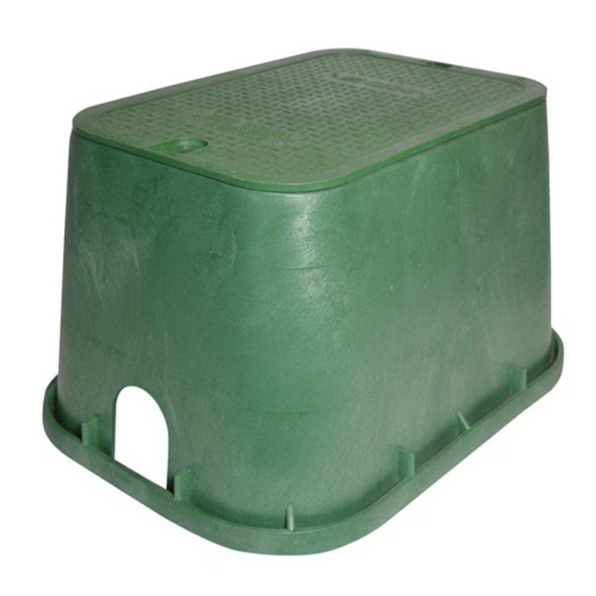 NDS Standard Valve Box Rectangle 14 in. x 19 in. x 12 in.H Green Box/Green Lid Overlapping ICV